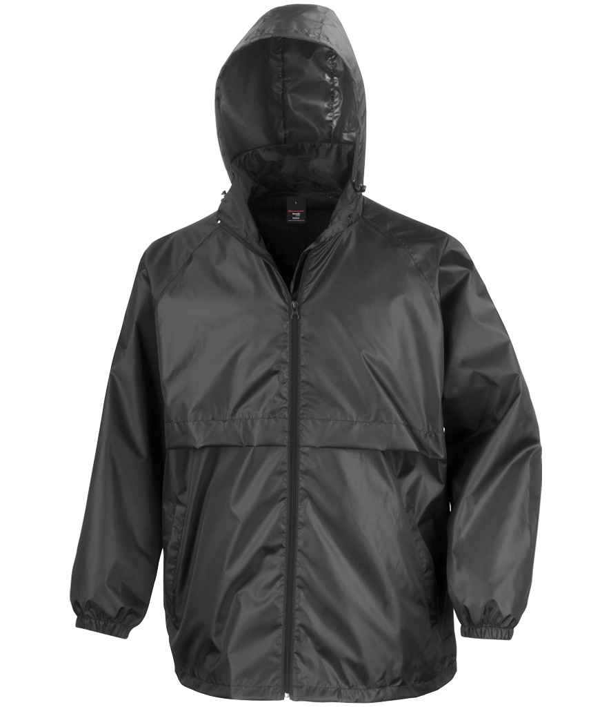 Result Core Lightweight Lined Waterproof Jacket - Black (RS205)