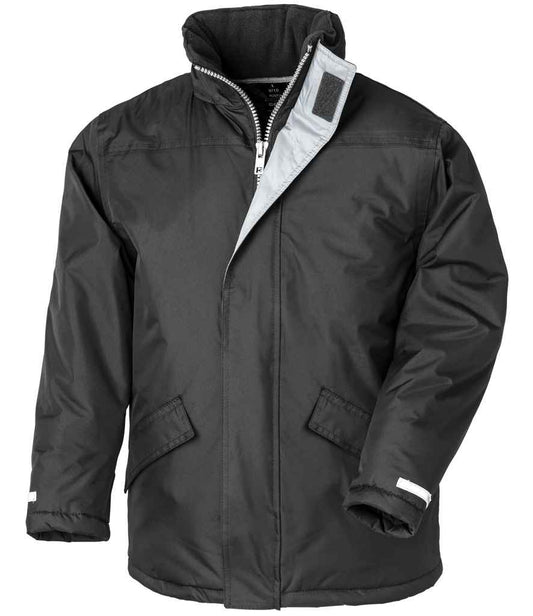 Result Core Kids Winter Parka Jacket - Black (RS207B)