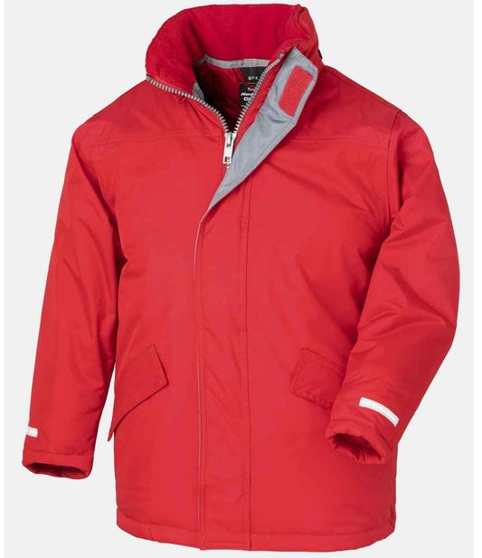 Result Core Kids Winter Parka Jacket - Red (RS207B)