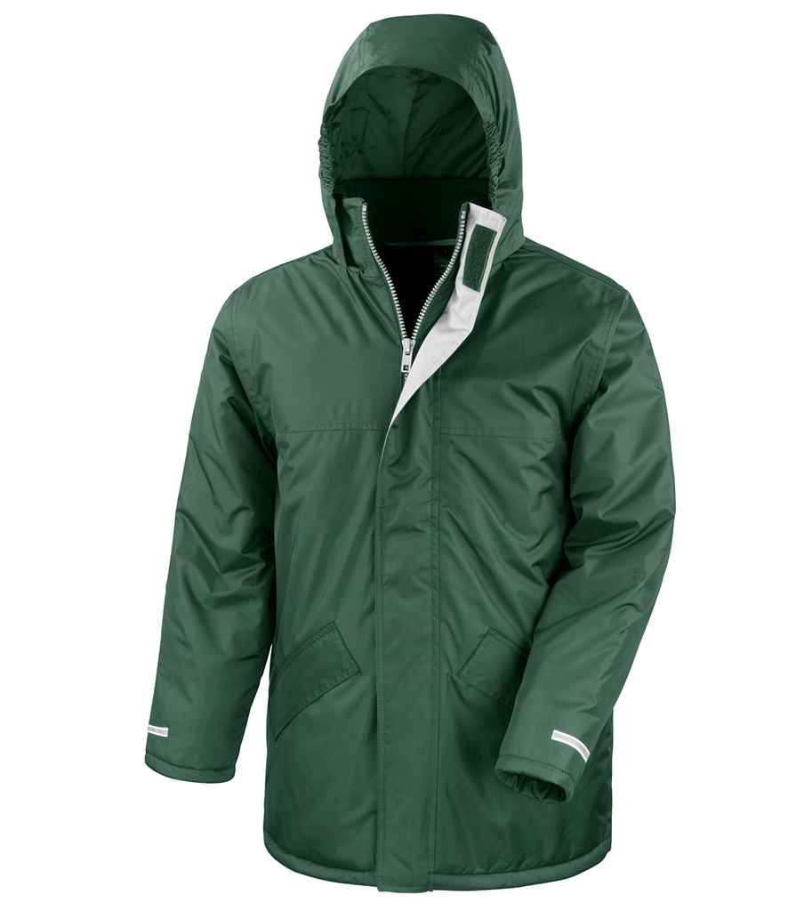 Result Core Winter Parka Jacket - Bottle Green (RS207)