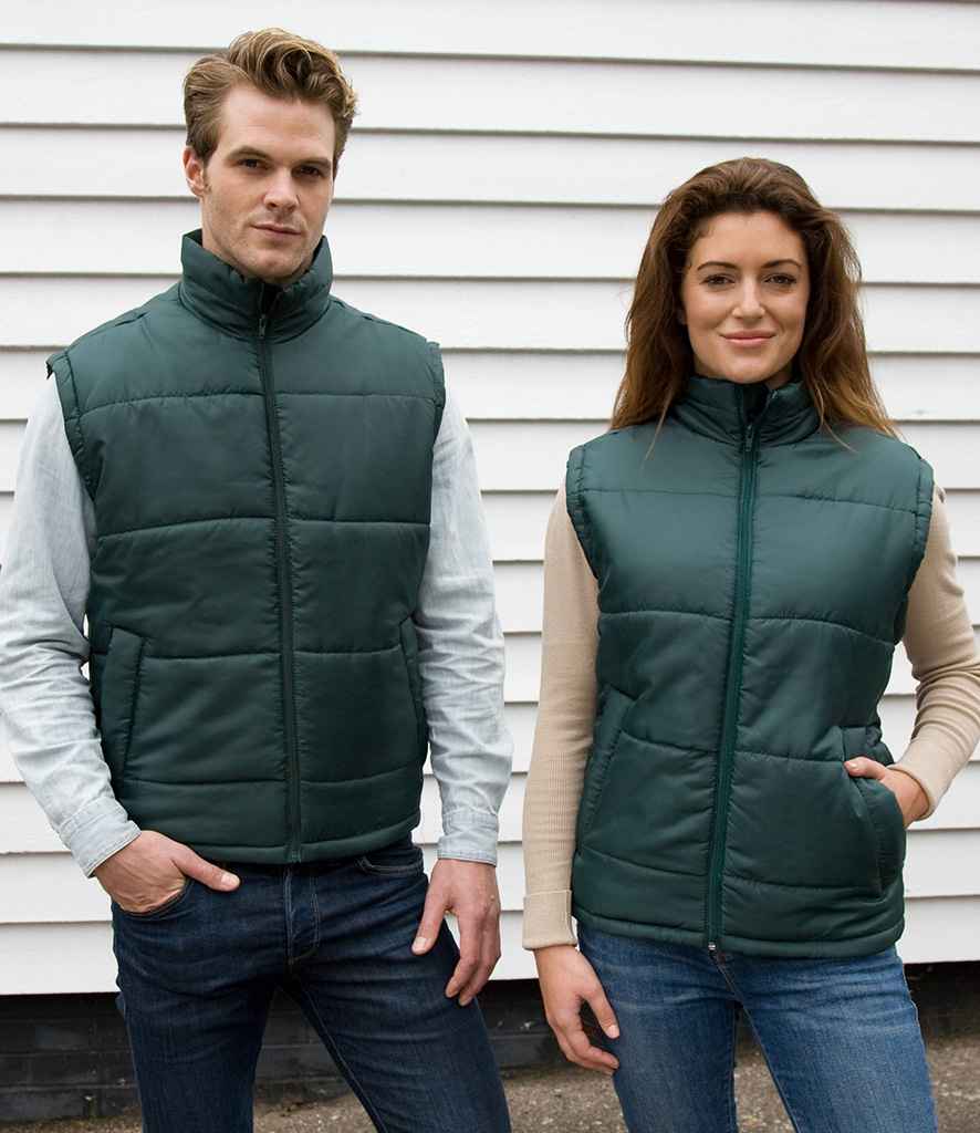 Result Core Padded Bodywarmer - Bottle Green (RS208)