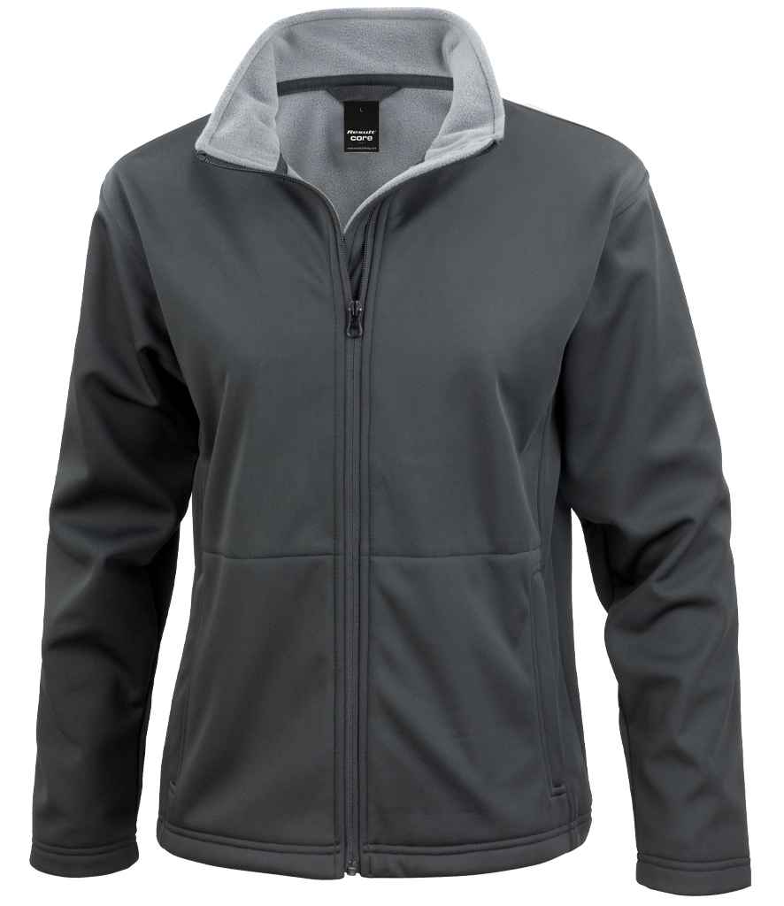 Result Core Ladies Soft Shell Jacket - Black (RS209F)