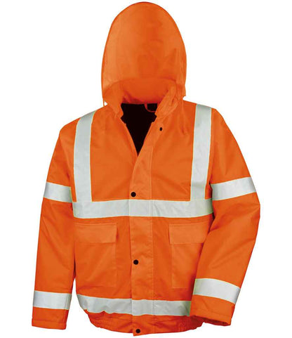 Result Core Hi-Vis Winter Blouson Jacket - Fluorescent Orange (RS217)