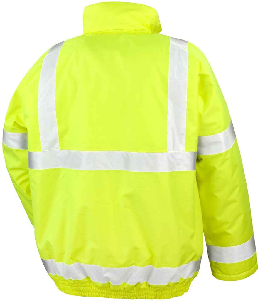 Result Core Hi-Vis Winter Blouson Jacket - Fluorescent Yellow (RS217)