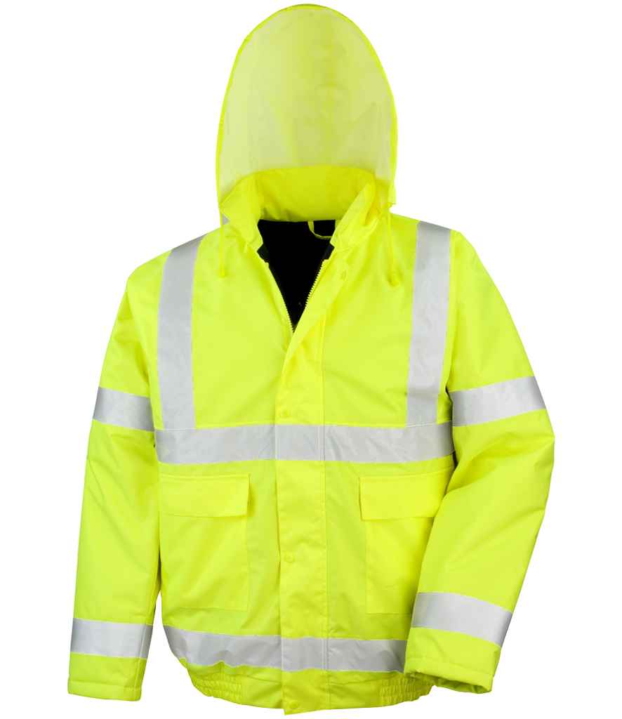 Result Core Hi-Vis Winter Blouson Jacket - Fluorescent Yellow (RS217)