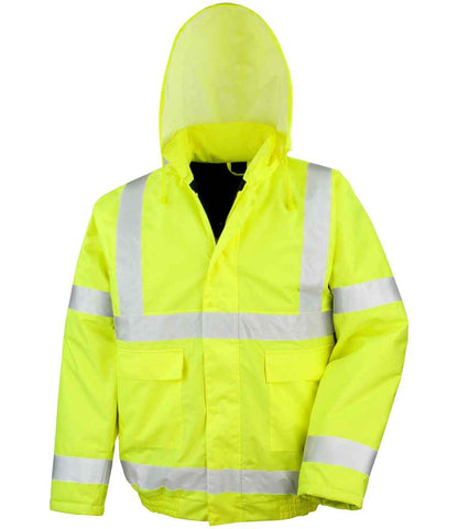 Result Core Hi-Vis Winter Blouson Jacket - Fluorescent Yellow (RS217)