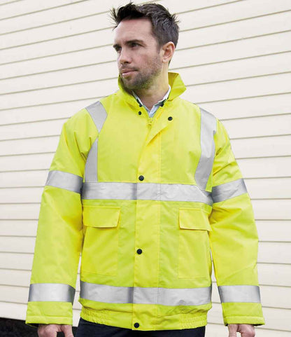 Result Core Hi-Vis Winter Blouson Jacket - Fluorescent Yellow (RS217)