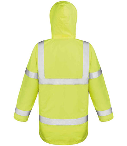 Result Core Hi-Vis Motorway Coat - Fluorescent Yellow (RS218)