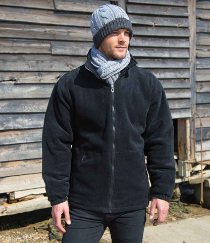 Result Core Polartherm™ Quilted Winter Fleece Jacket - Black (RS219)
