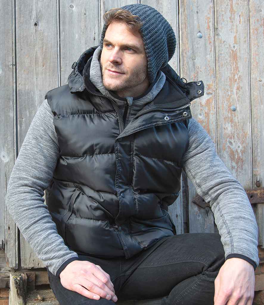 Result Core Nova Lux Padded Bodywarmer - Black (RS223)