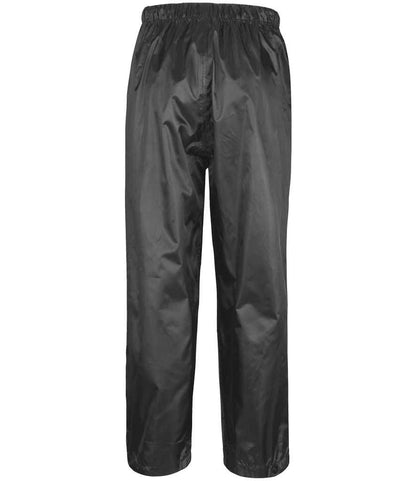 Result Core Kids Waterproof Rain Suit - Black (RS225B)