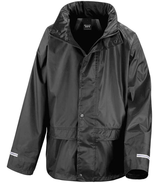 Result Core Kids Waterproof Rain Suit - Black (RS225B)