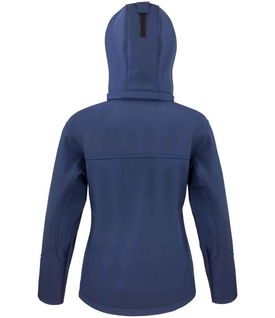Result Core Ladies Hooded Soft Shell Jacket - Navy/Royal Blue (RS230F)