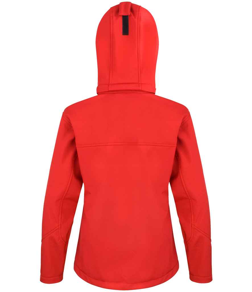 Result Core Ladies Hooded Soft Shell Jacket - Red/Black (RS230F)
