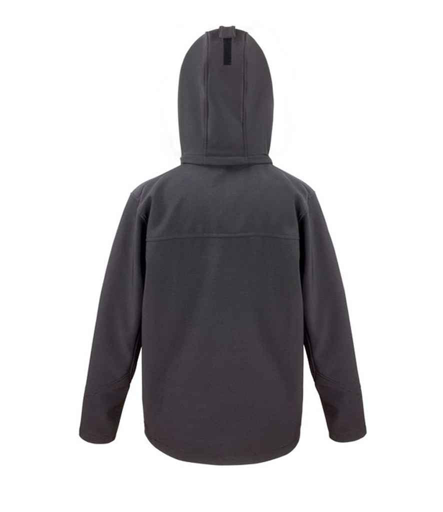 Result Core Hooded Soft Shell Jacket - Black/Grey (RS230M)