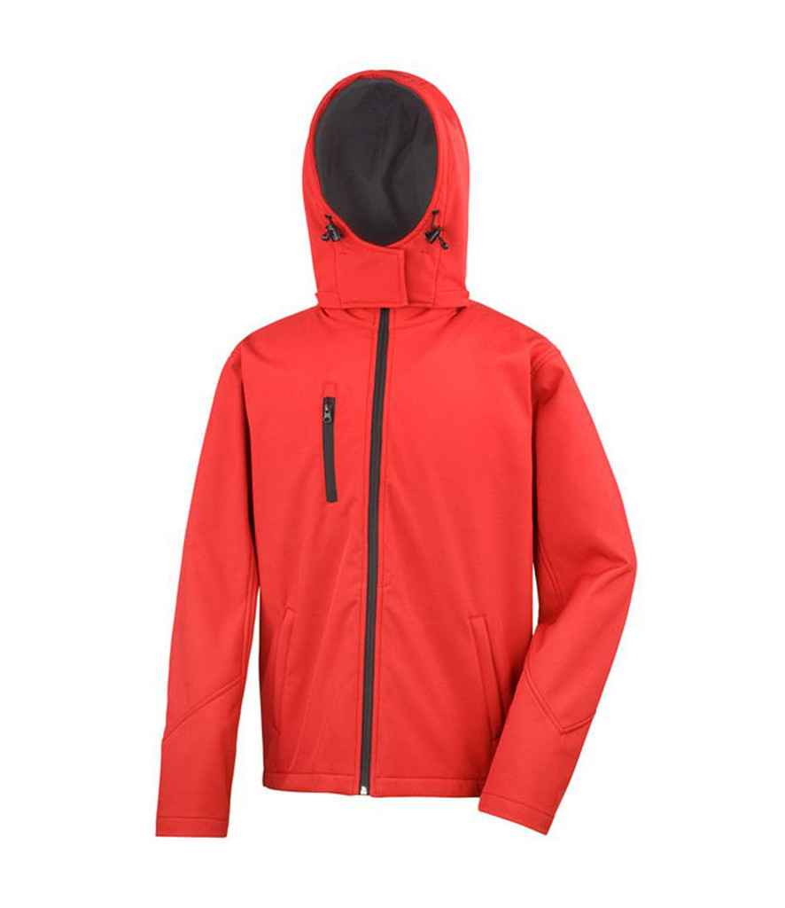 Result Core Hooded Soft Shell Jacket - Red/Black (RS230M)