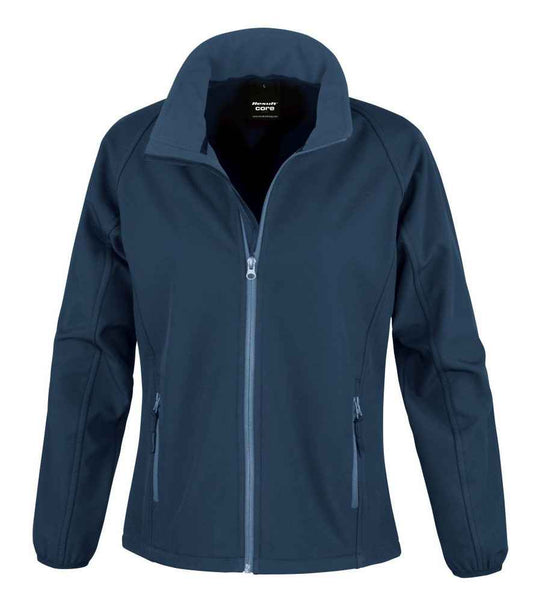 Result Core Ladies Printable Soft Shell Jacket - Navy/Navy (RS231F)