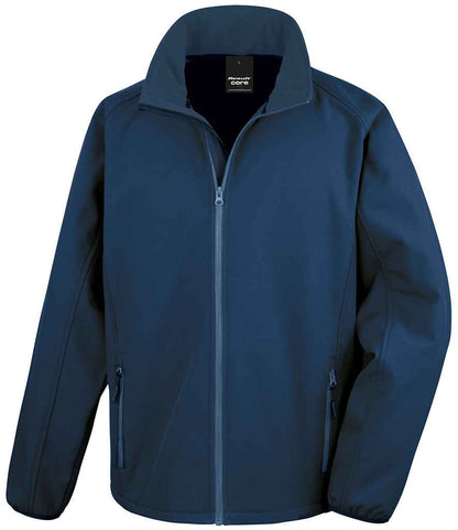 Result Core Printable Soft Shell Jacket - Navy/Navy (RS231M)