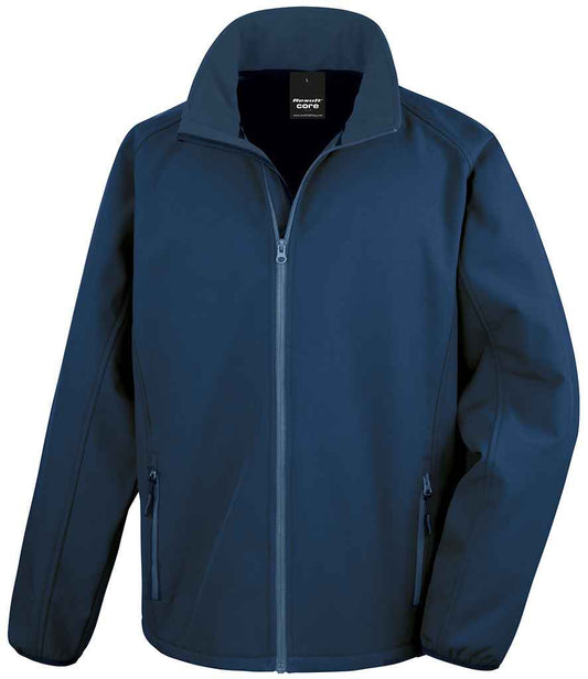 Result Core Printable Soft Shell Jacket - Navy/Navy (RS231M)