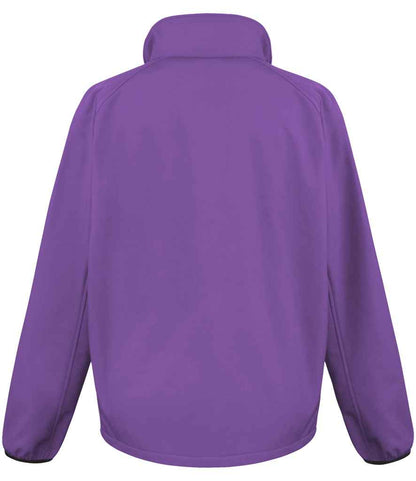 Result Core Printable Soft Shell Jacket - Purple/Black (RS231M)