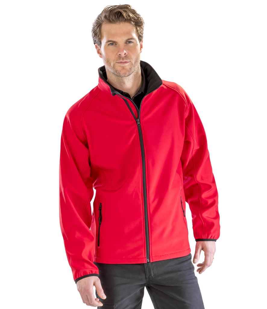 Result Core Printable Soft Shell Jacket - Red/Black (RS231M)