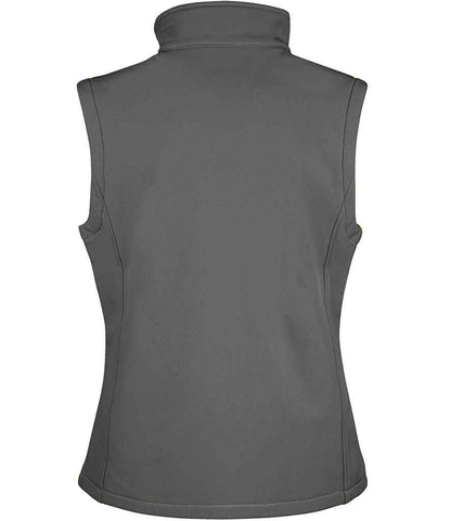 Result Core Ladies Printable Soft Shell Bodywarmer - Charcoal/Black (RS232F)