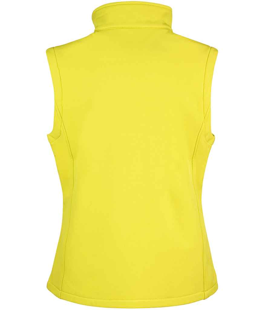 Result Core Ladies Printable Soft Shell Bodywarmer - Yellow/Black (RS232F)