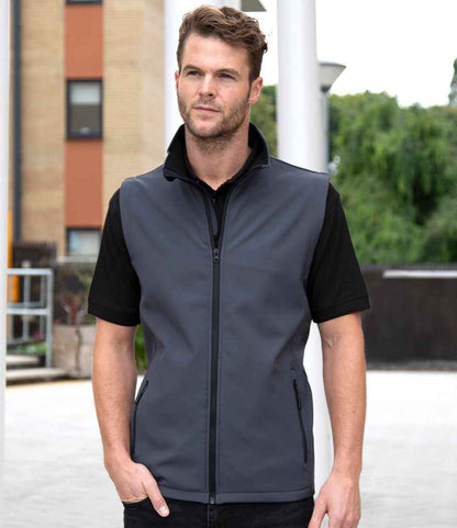 Result Core Printable Soft Shell Bodywarmer - Charcoal/Black (RS232M)