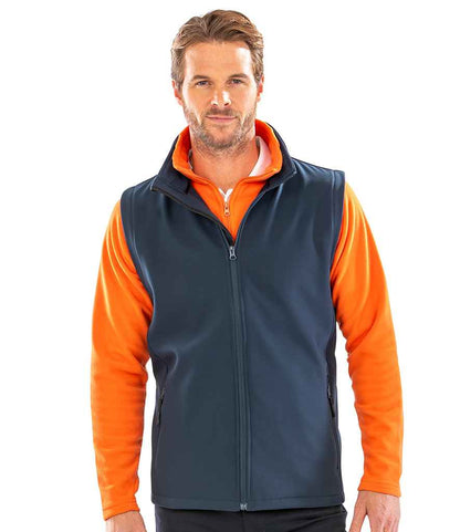 Result Core Printable Soft Shell Bodywarmer - Navy/Navy (RS232M)