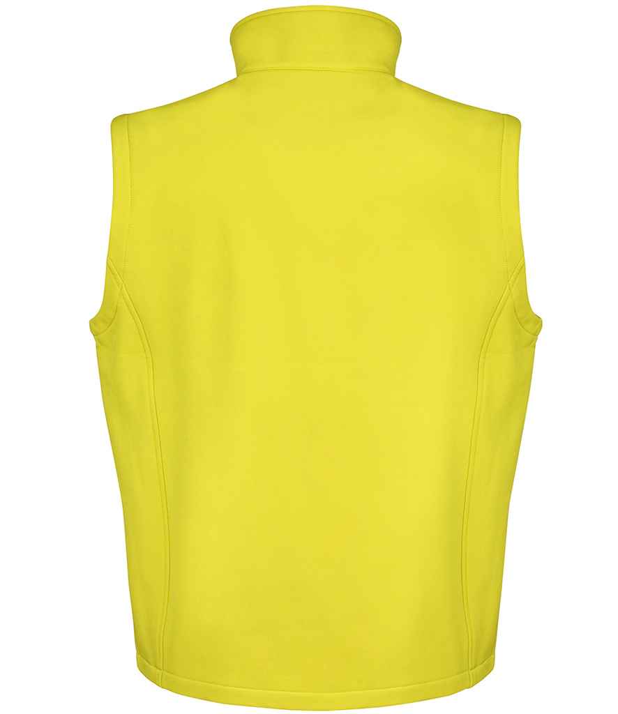 Result Core Printable Soft Shell Bodywarmer - Yellow/Black (RS232M)