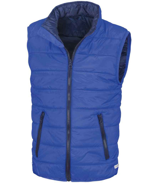 Result Core Kids Padded Bodywarmer - Royal Blue/Navy (RS234B)