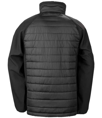Result Genuine Recycled Compass Padded Jacket - Black/Black (RS237)