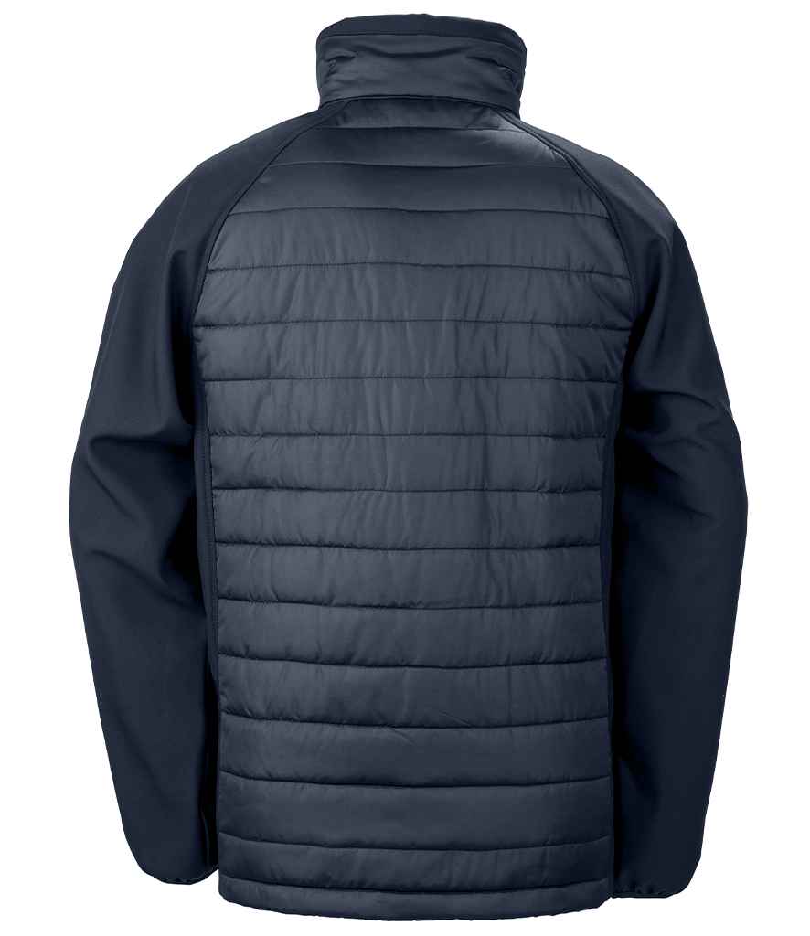Result Genuine Recycled Compass Padded Jacket - Navy/Grey (RS237)