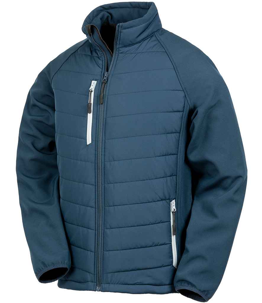 Result Genuine Recycled Compass Padded Jacket - Navy/Grey (RS237)