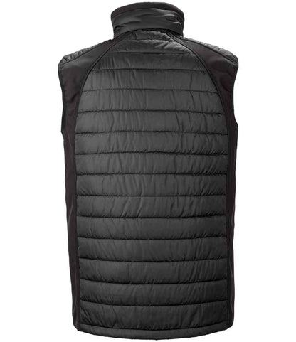 Result Genuine Recycled Compass Padded Gilet - Black/Red (RS238)