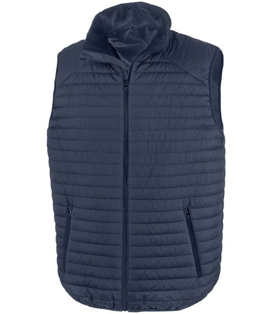 Result Genuine Recycled Thermoquilt Gilet - Navy/Navy (RS239)