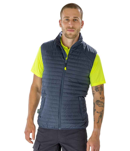Result Genuine Recycled Thermoquilt Gilet - Navy/Navy (RS239)