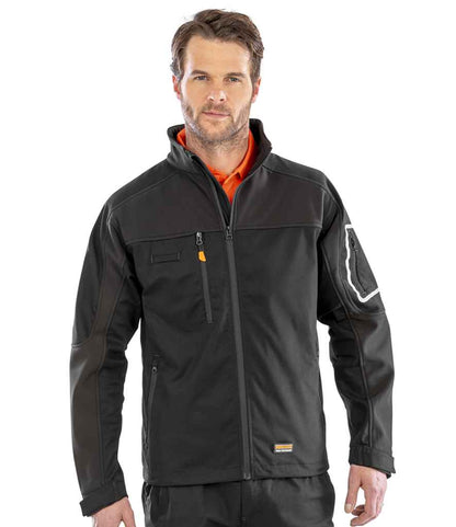 Result Work-Guard Sabre Soft Shell Jacket - Black (RS302)
