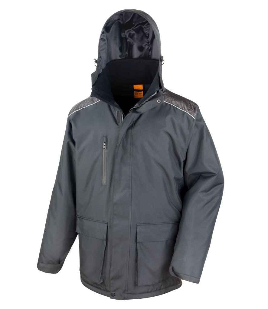 Result Work-Guard Vostex Long Coat - Black (RS305)