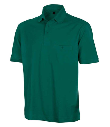 Result Work-Guard Apex Pocket Piqué Polo Shirt - Bottle Green (RS312)