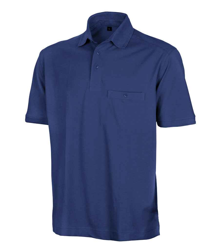 Result Work-Guard Apex Pocket Piqué Polo Shirt - Royal Blue (RS312)