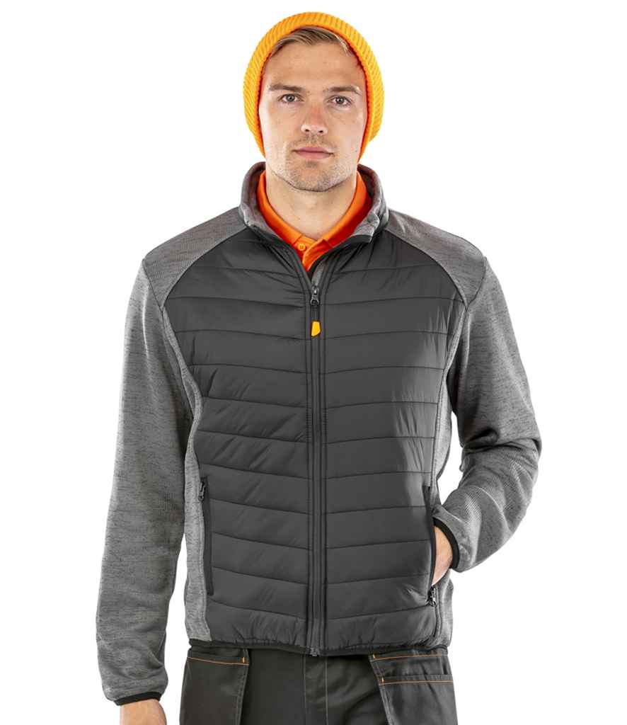 Result Work-Guard Elevator Jacket - Black/Grey Marl (RS314)