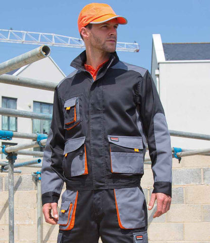 Result Work-Guard Lite Jacket - Black/Grey (RS316)