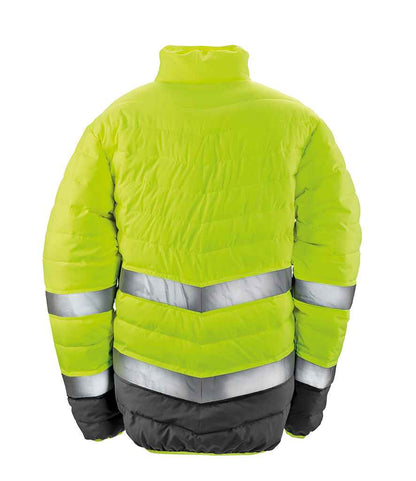 Result Safe-Guard Soft Safety Jacket - Fluorescent Yellow/Grey (RS325M)