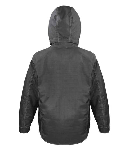 Result Work-Guard Denim Texture Rugged Jacket - Black (RS326)