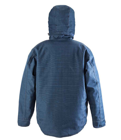 Result Work-Guard Denim Texture Rugged Jacket - Navy (RS326)