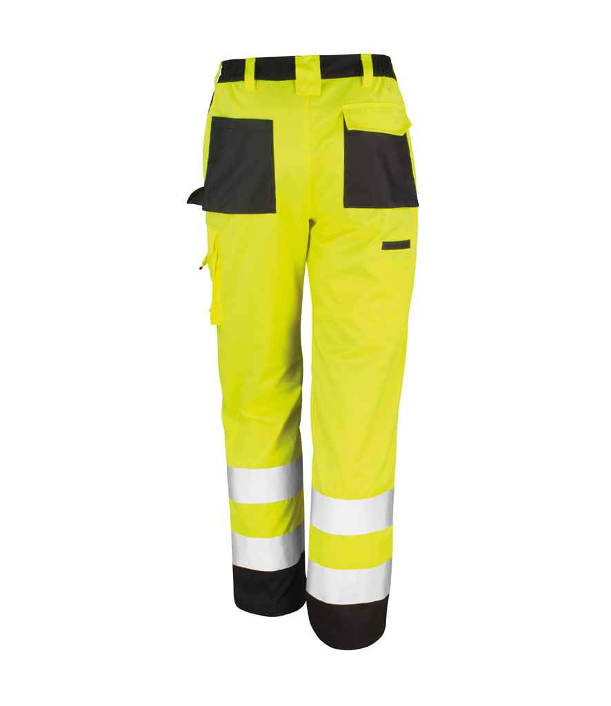 Result Safe-Guard Hi-Vis Cargo Trousers - Fluorescent Yellow (RS327)