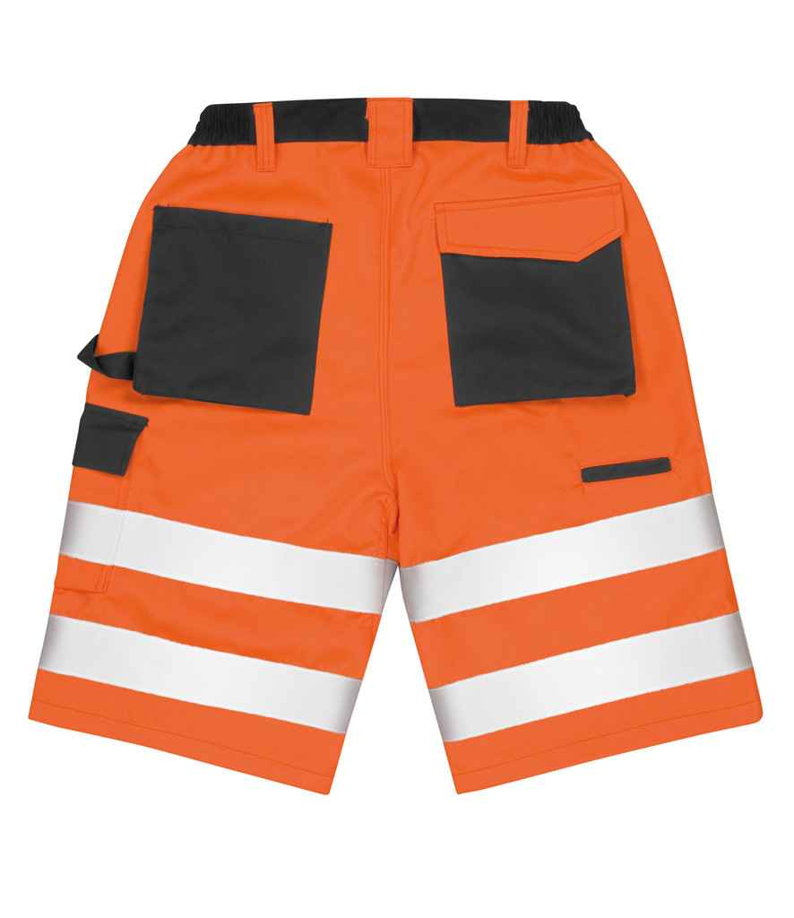 Result Safe-Guard Hi-Vis Cargo Shorts - Fluorescent Orange (RS328)