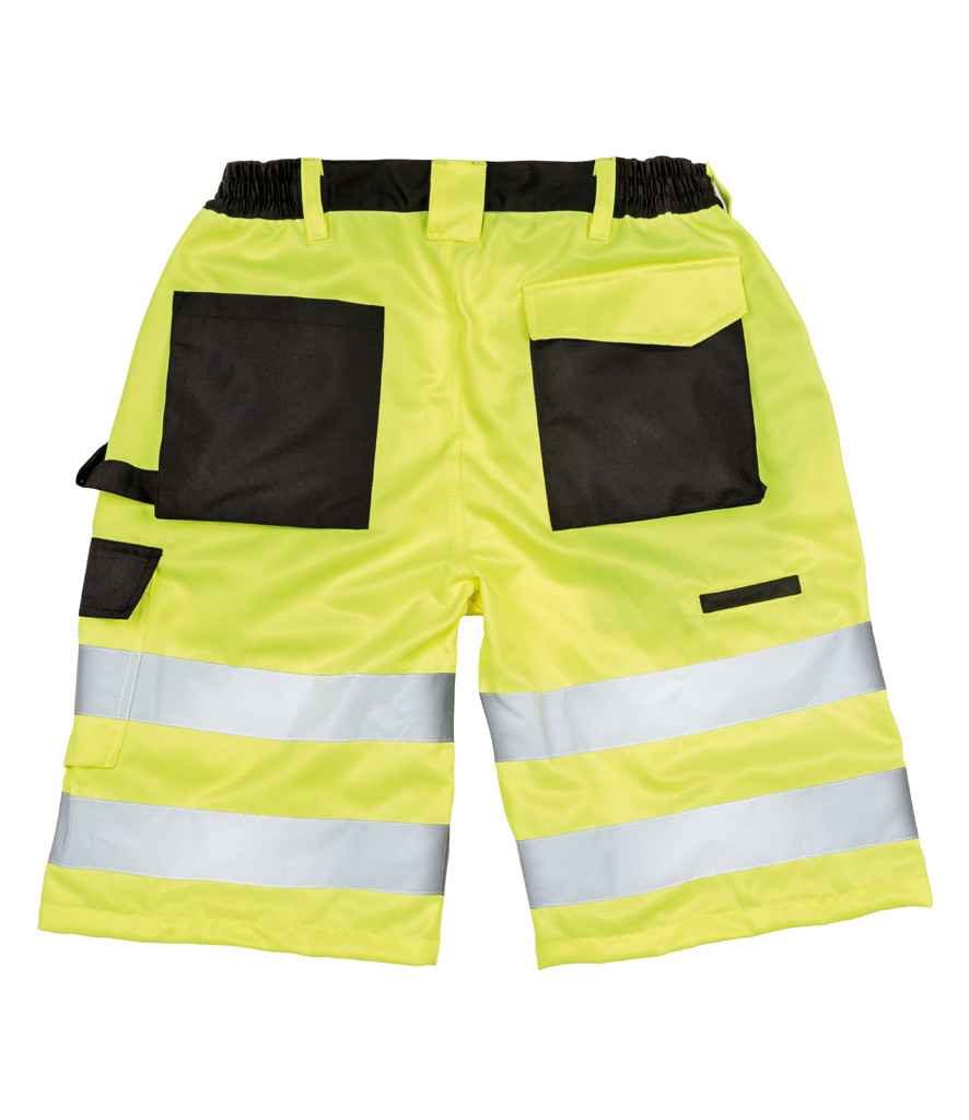 Result Safe-Guard Hi-Vis Cargo Shorts - Fluorescent Yellow (RS328)