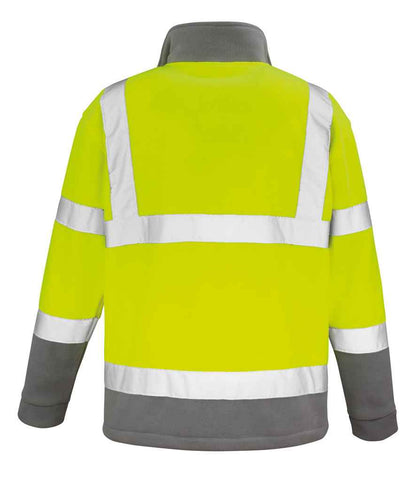 Result Safe-Guard Hi-Vis Micro Fleece Jacket - Fluorescent Yellow (RS329)